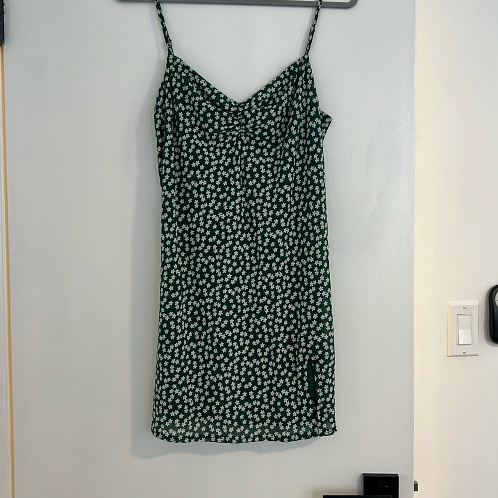 Princess Polly Green Floral Mini Dress